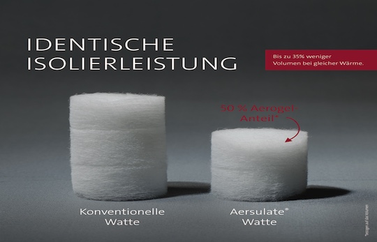 Wie dünn kann Aersulate® Watte sein?